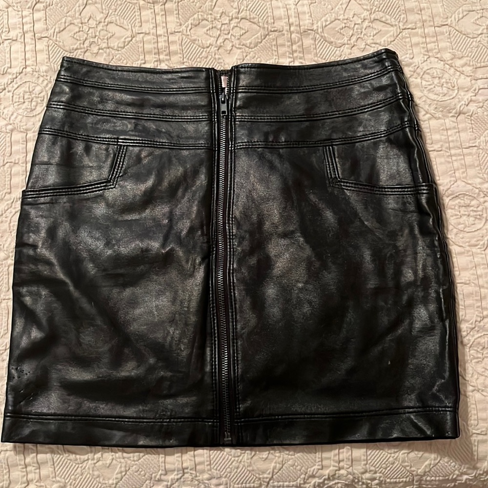 Romeo and Juliet Leather Skirt
